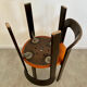 6 wooden chairs and imitation leather design Bruno Rey for Dietiker vintage year 60