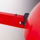 Lampe murale extensible post-moderne en métal rouge