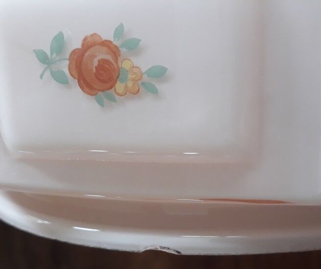 Lampshade with flowers 50s
