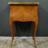 Bedside table in rosewood and palisander, Louis XV style – Late 19th century