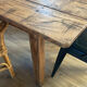 Vintage wooden farmhouse table