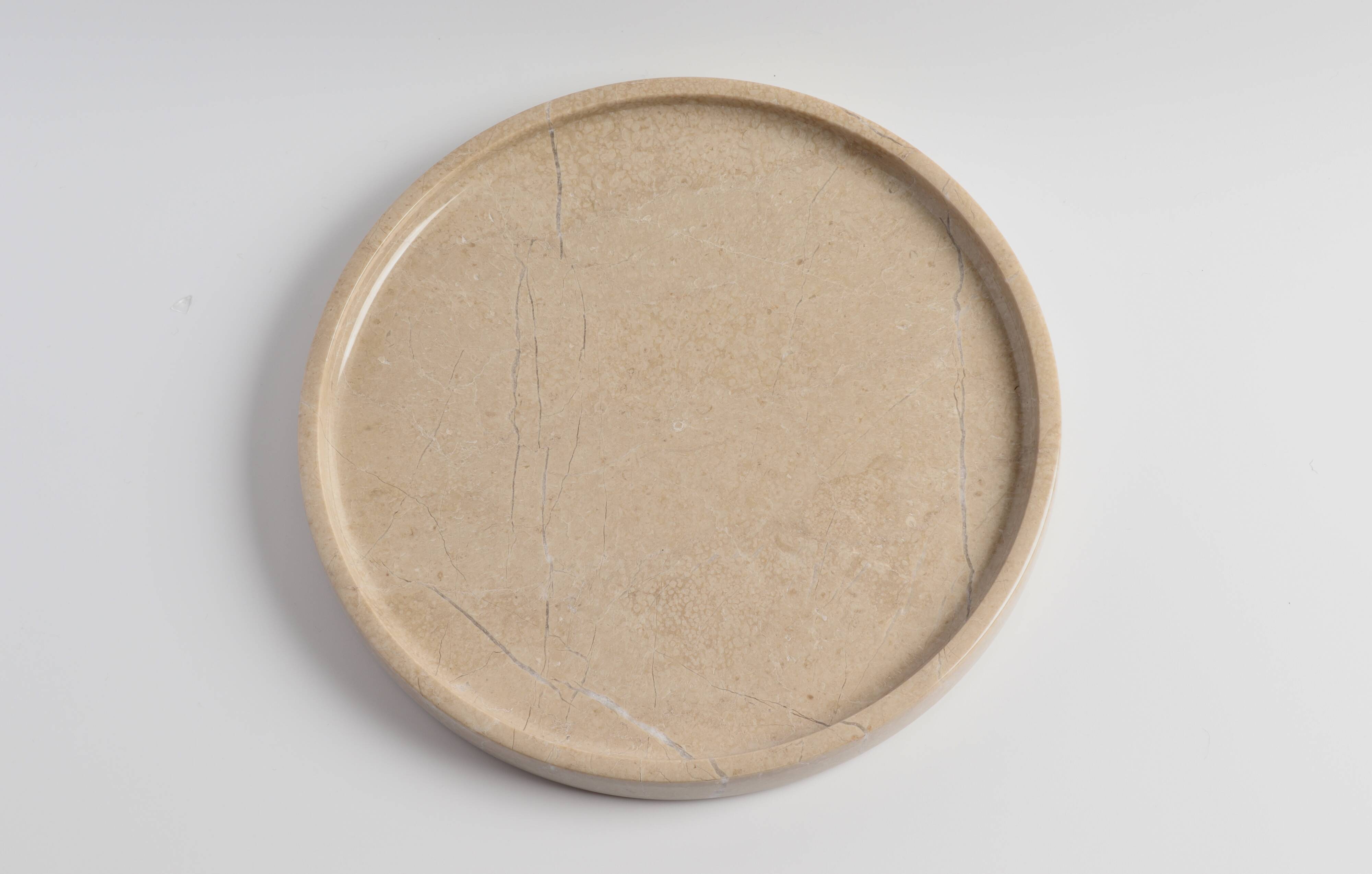 Gabriella – Round Travertine Tray