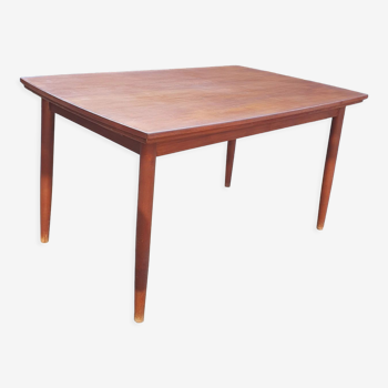 Table scandinave par Roche-Bobois années 60 teck massif extensible design