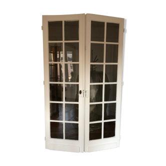 Portes vitrées anciennes d’appartement haussmannien