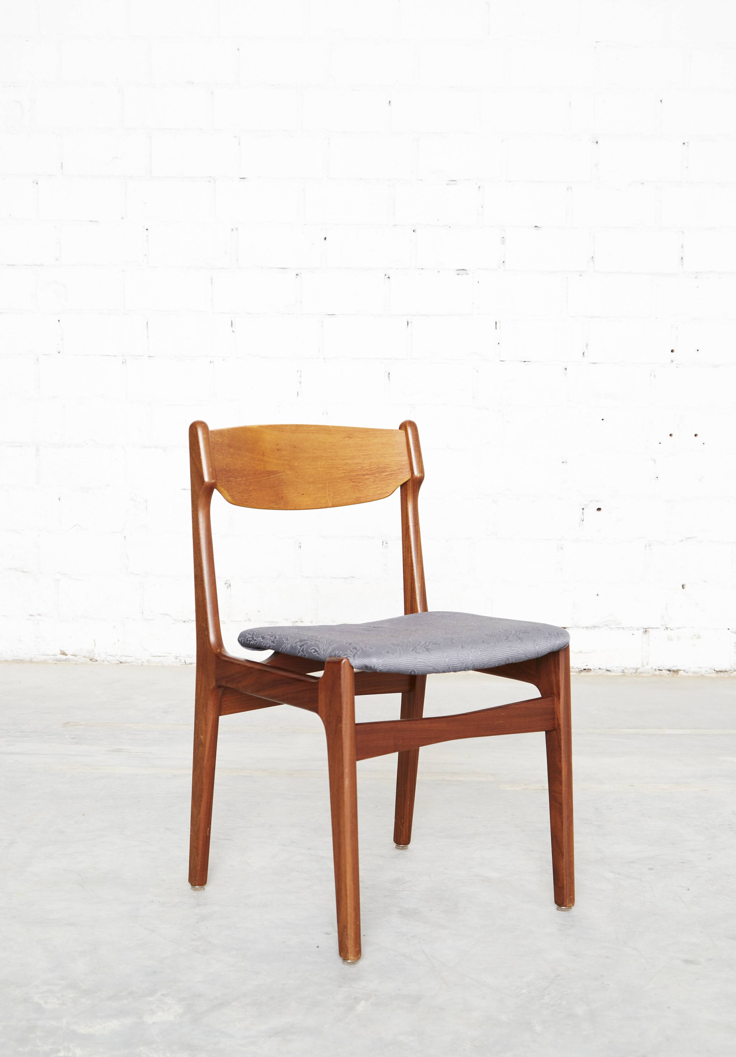 Set of 6 Teak Dining chairs by Erik Buch for  Anderstrup Møbelfabrik