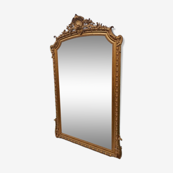 Miroir doré ancien style louis xv