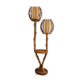 Vintage rattan lamppost