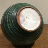 Green ceramic vase from the 1950s