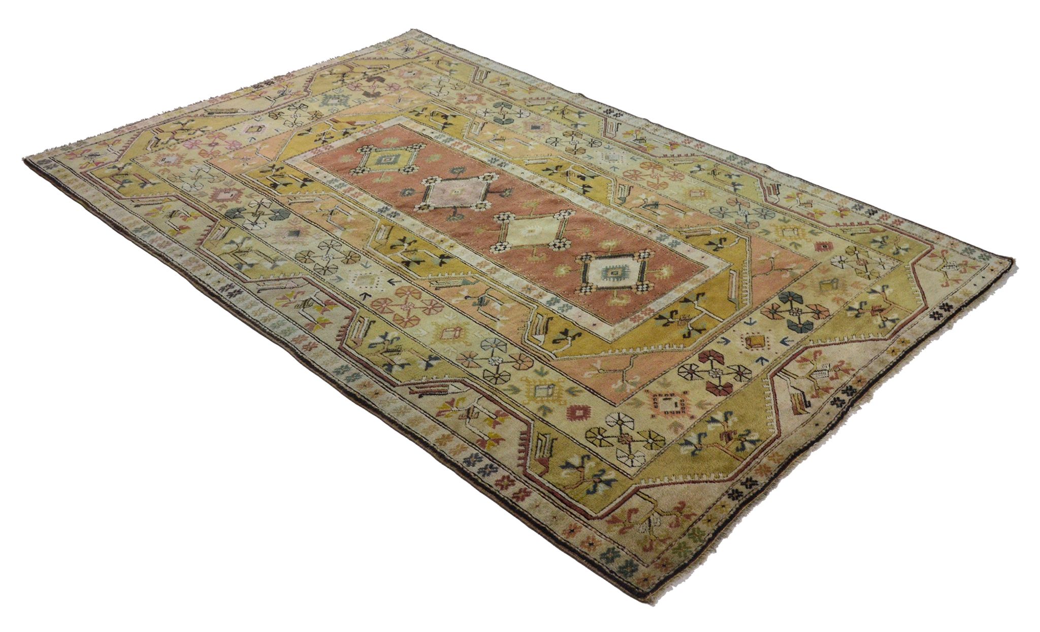 Anatolian handmade vintage rug 312 cm x 198 cm