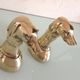 Pair of greenhouse books Greyhound brass heads 60/70