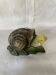 Old snail piggy bank in barbotine