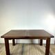 Brutalist solid oak table with 2 extensions from the 1990s.