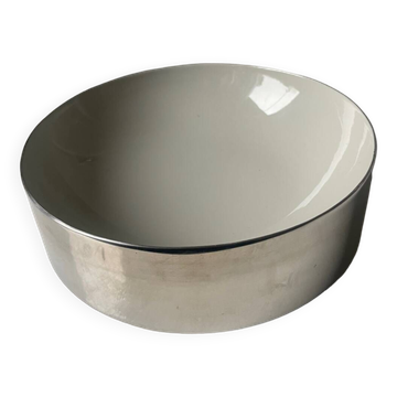 Paul Smith pour Stelton en acier inoxydable avec bol en émail gris, plume jamais utilisée