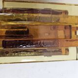 Ensemble de lampes murales en couleur ambre/marron par Svend Aage Holm Sorensen pour Hazel & Teudt.