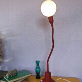 Burgundy flexible casserole lamp, 1960