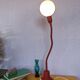 Lampe cocotte flexible bordeaux, 1960