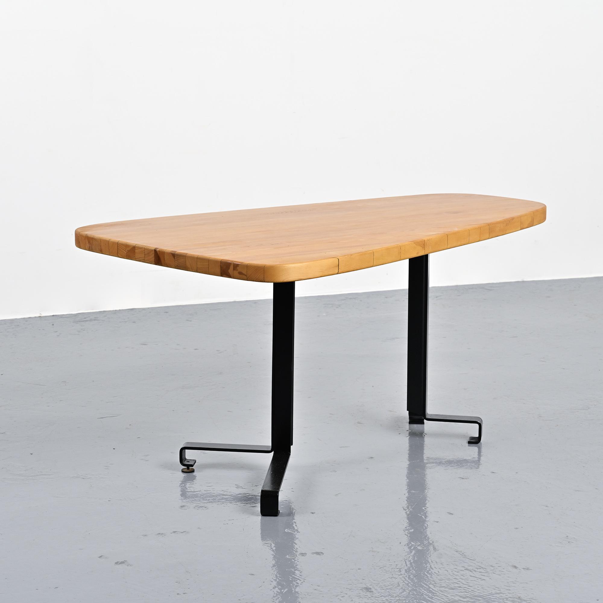 Free-form table, Charlotte Perriand for Les Arcs, circa 1986