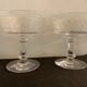4 coupes à champagne en cristal taillé et soufflé