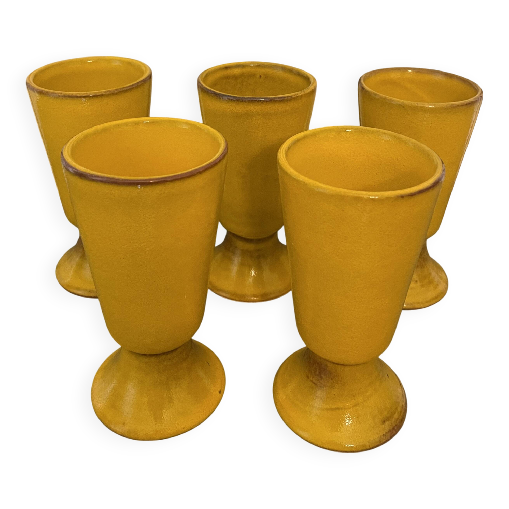 Yellow mazagrans from the 1970s