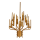 Italian chandelier Gaetano Scolari in brass, 1970.