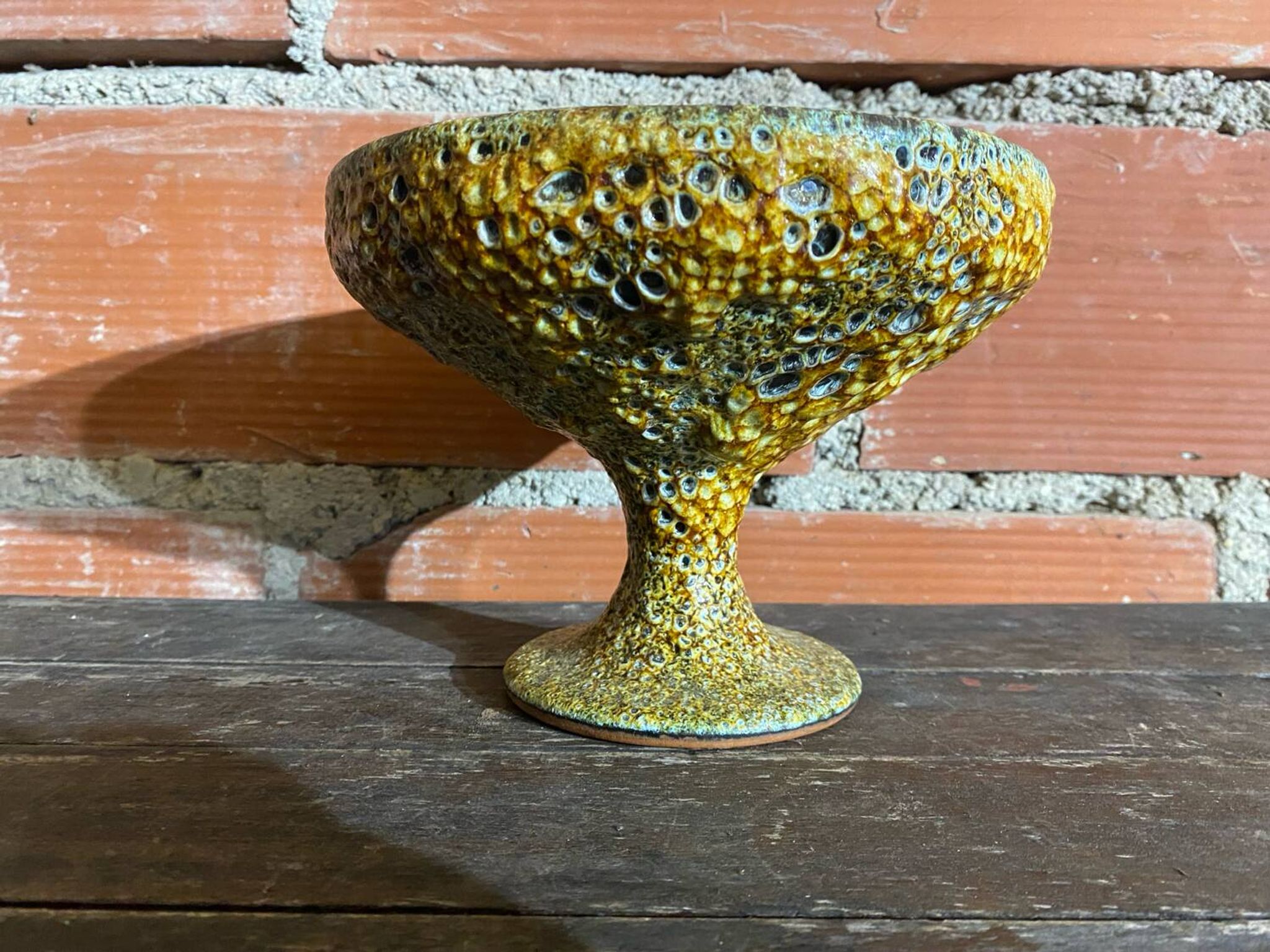Fat Lava CHARLES CART Cyclope Honey Vintage Ceramic Bowl