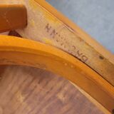 Series of 4 bistro chairs signed Baumann 1950 vintage