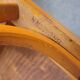 Series of 4 bistro chairs signed Baumann 1950 vintage