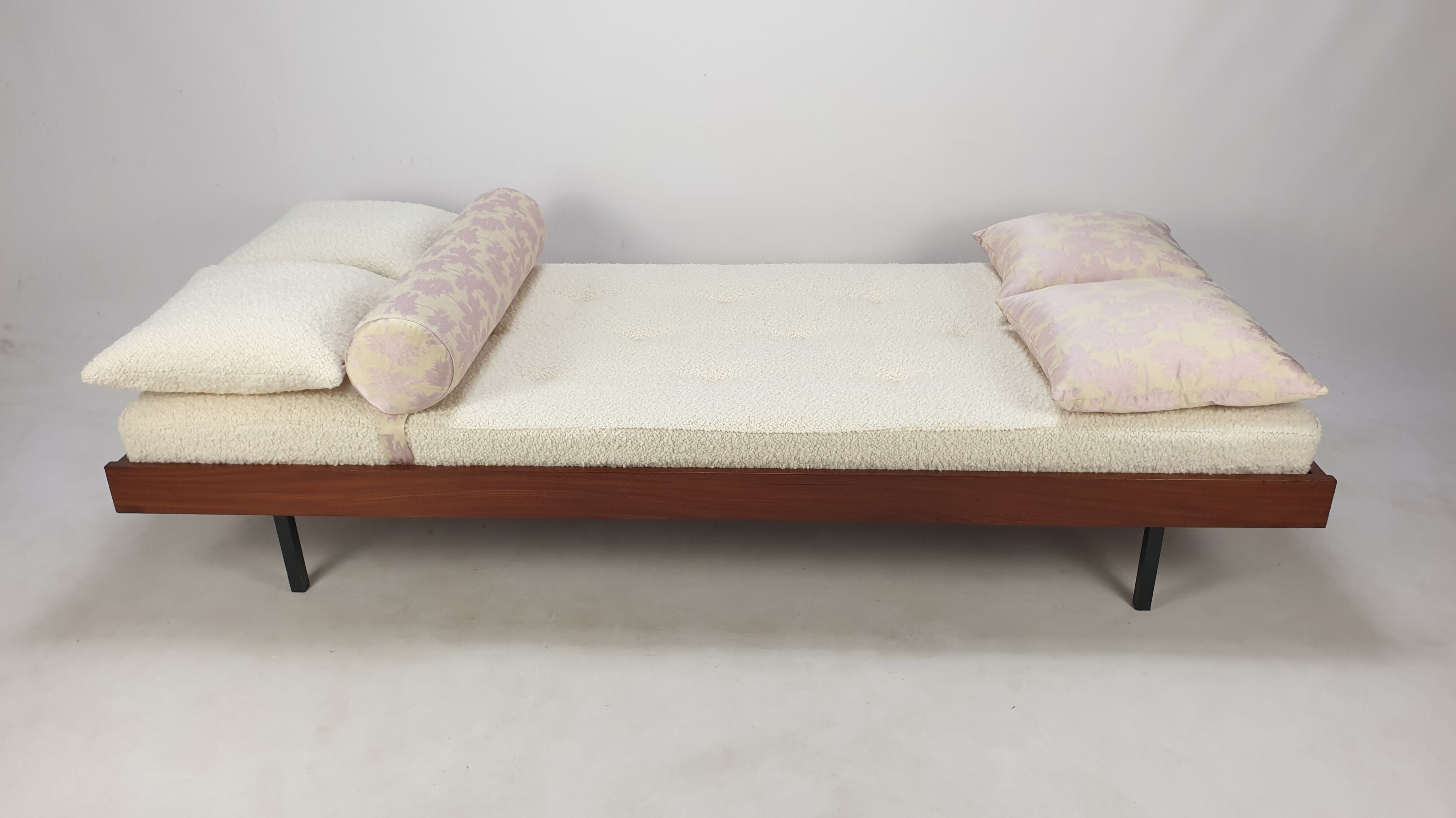 Teak Daybed with Dedar Cushions, 1960s
