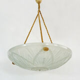 Hnaging calysque Art Deco 1 Degué style glass fire