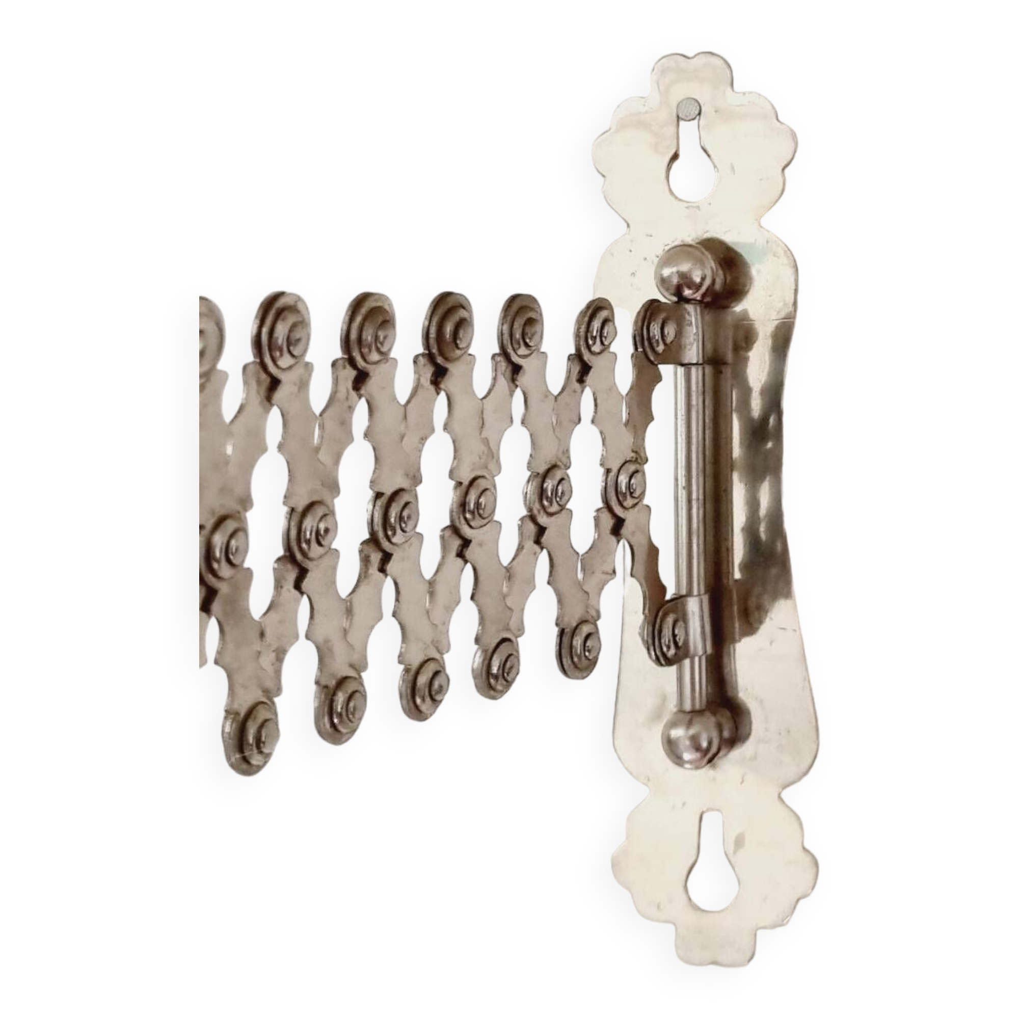 Metal accordion wall candle holder