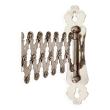 Metal accordion wall candle holder