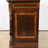 Buffet, commode en loupe d’amboine et palissandre, style Louis XVI – 2ème partie du XIXème