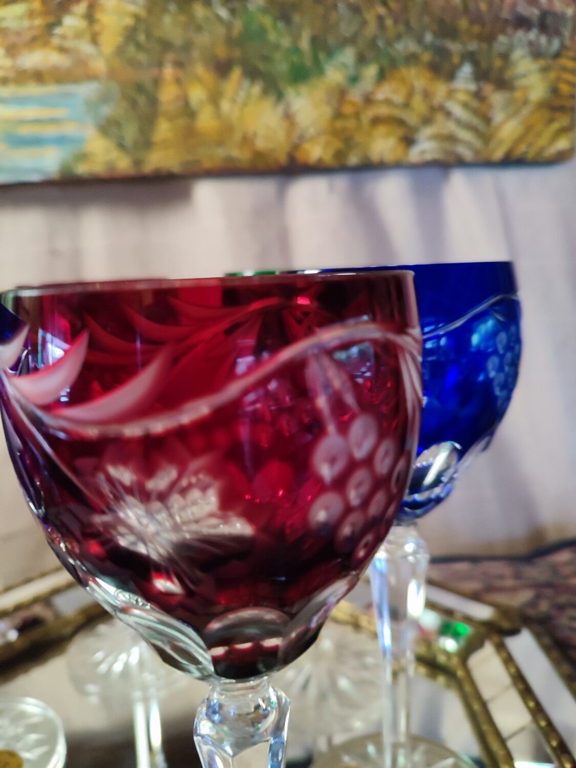 Double color crystal glasses the grand dukes