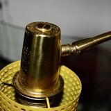 Vintage adjustable wall light in steel and brass germany 1960