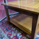 Coffee table 2 floors solid wood and pointed bamboo