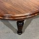 Victorian style oval mahogany table with 1 extension.