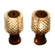 Pair of Table Small Lamps  by Kamenicky Senov, Preciosa,1970‘s.