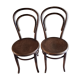 Duo de chaises bois courbé Fischel