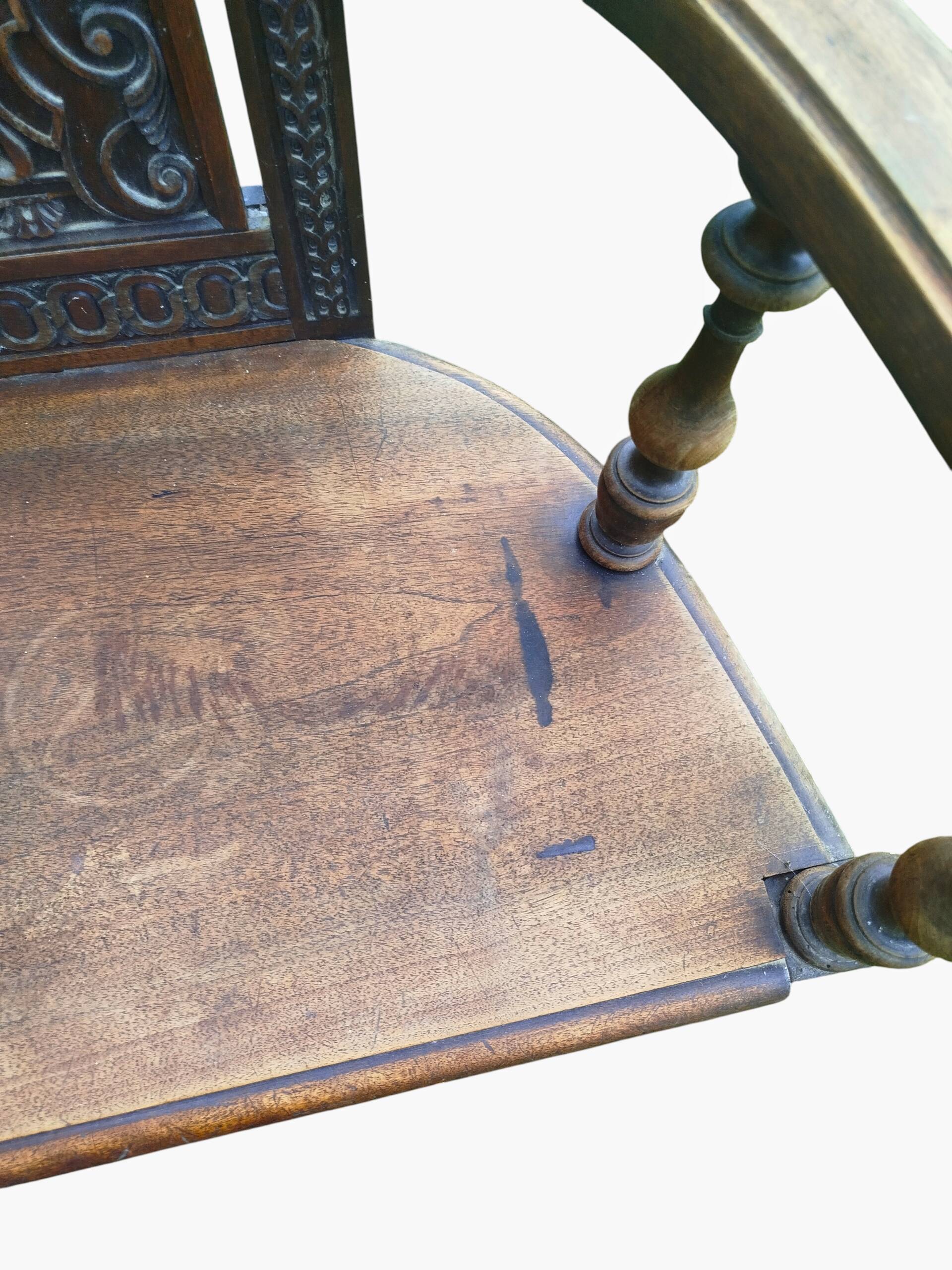 Throne chair in high period style