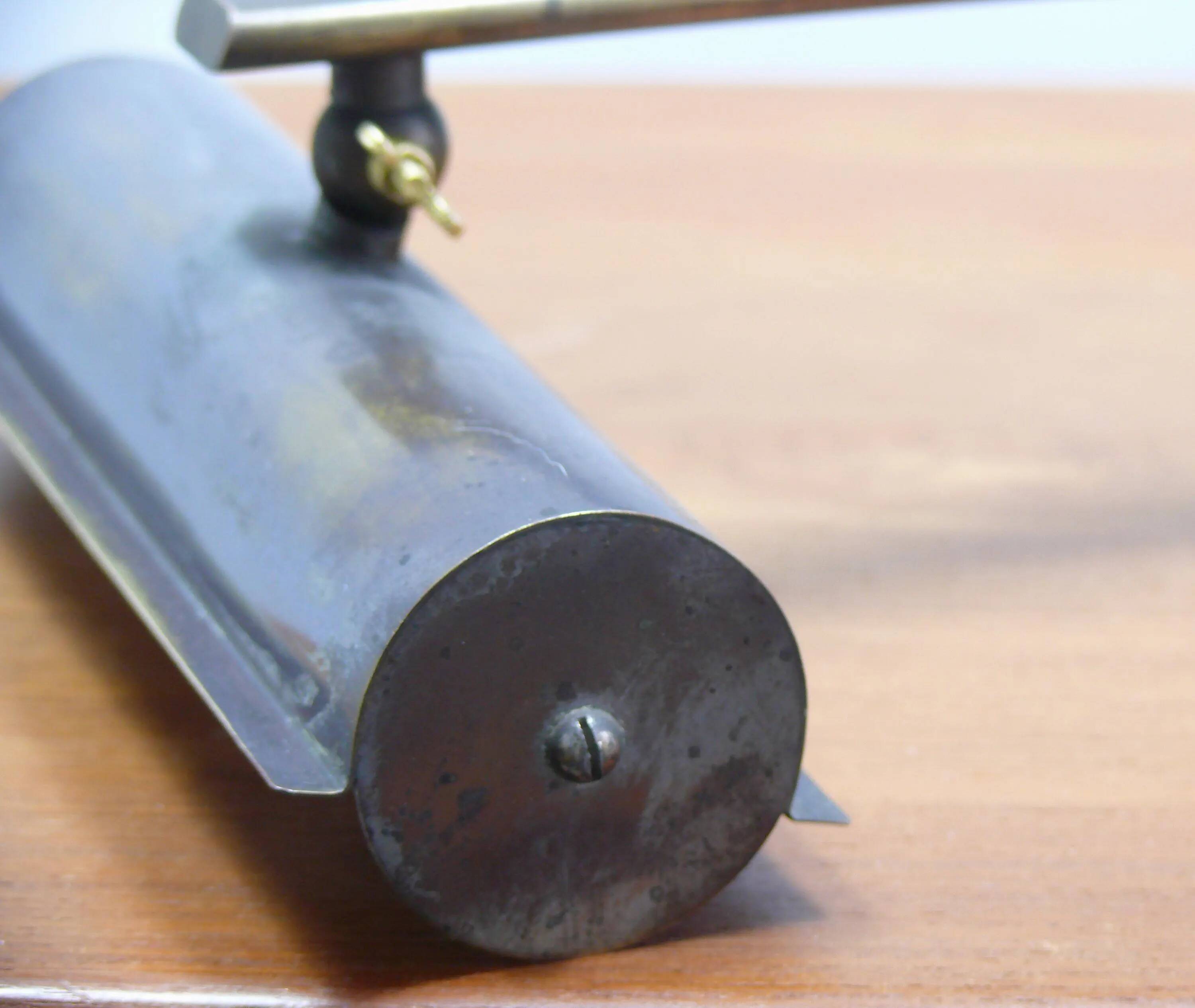 Art Deco brass piano lamp, circa 1930