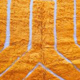 Handmade orange rug 200cm x 300cm