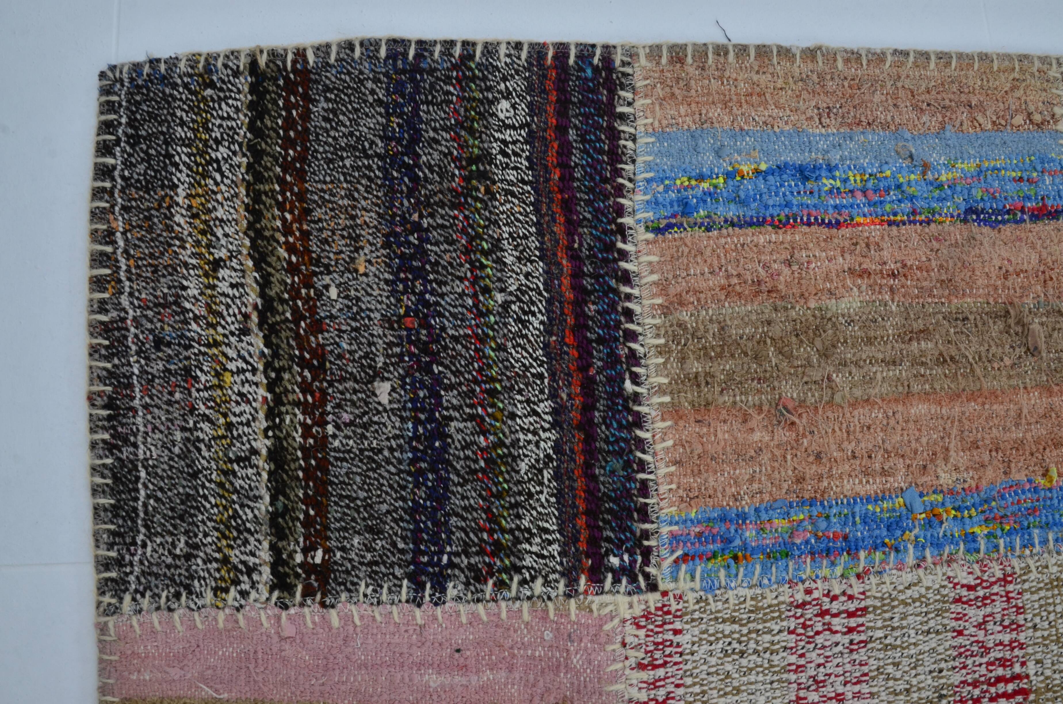 Vintage Anatolian Oushak Patchwork Rug sku 3040