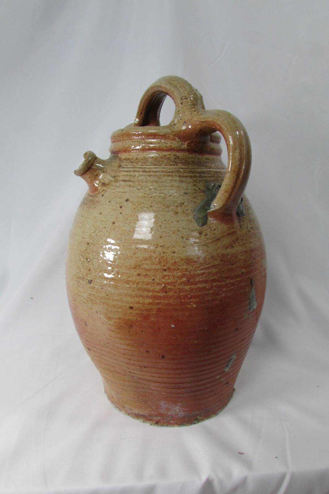 Large old stoneware jug