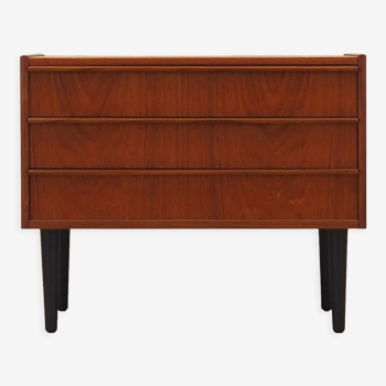 Teak chest of drawers, Danish design, 1970s, manufacture: Denmark