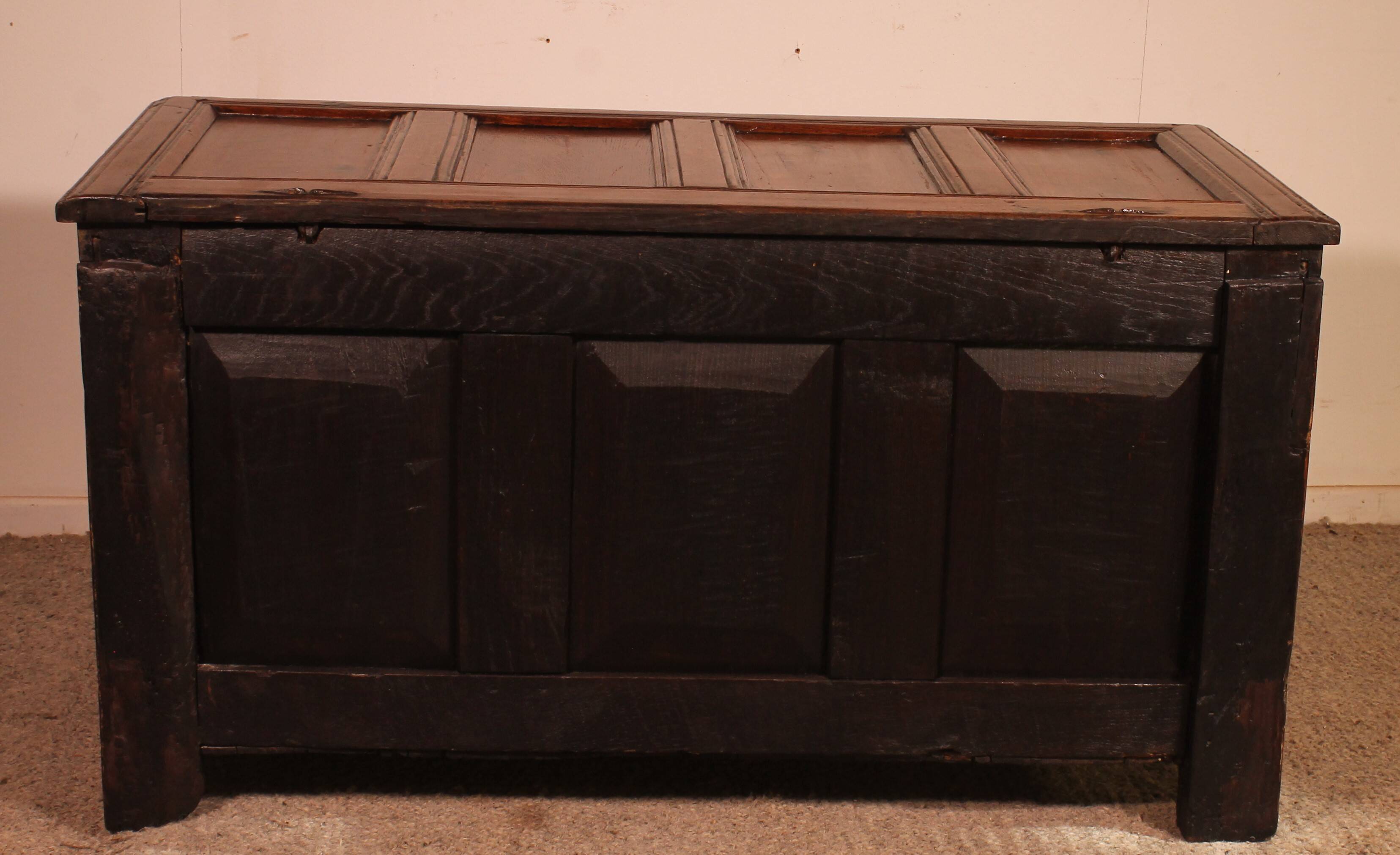 17th century English oak chest