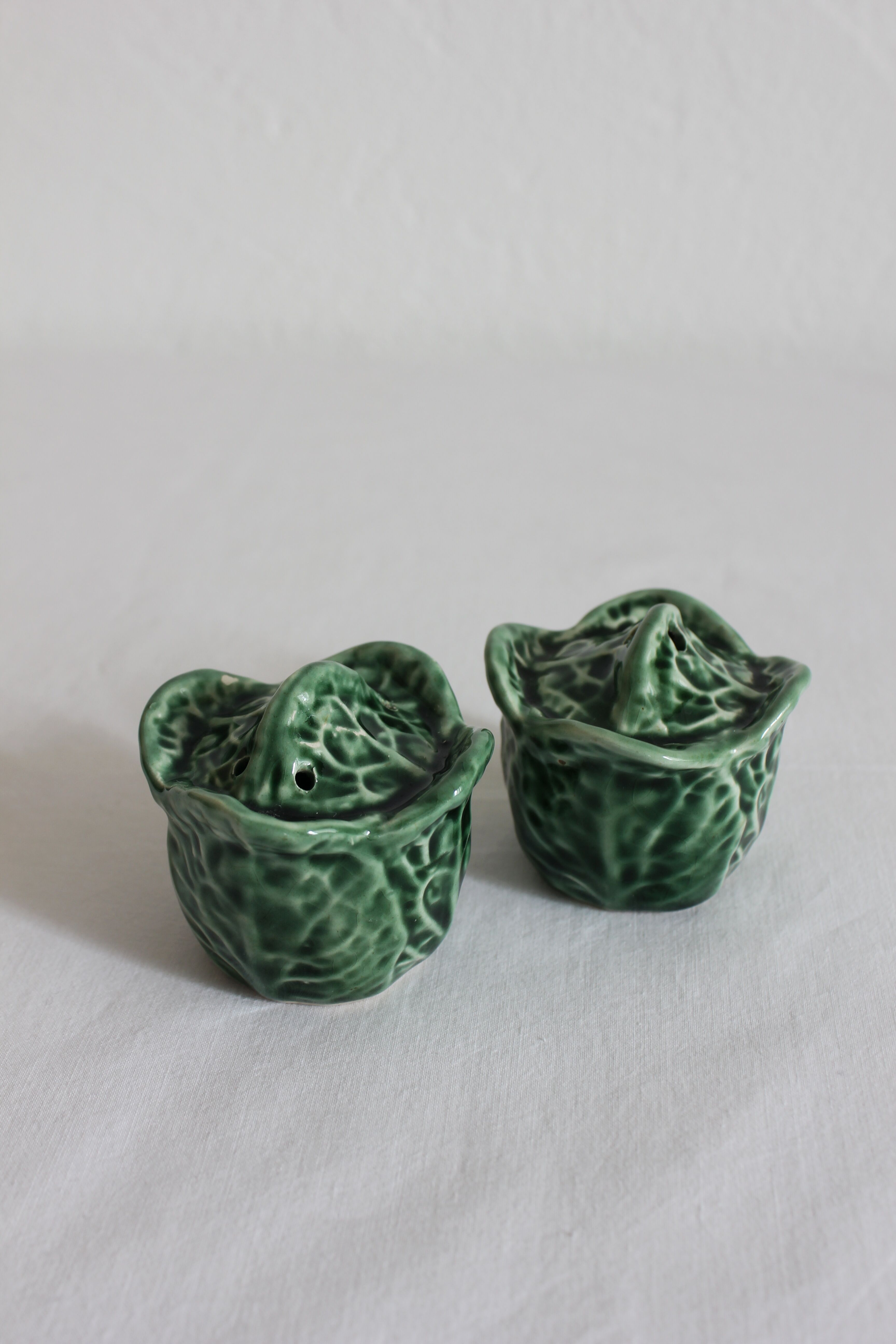 Salt and pepper shaker cabbage slurry