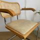 Fauteuil cesca b64 en skaï beige Marcel Breuer