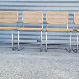 Set of 4 chairs cesca B32 by Marcel breuer