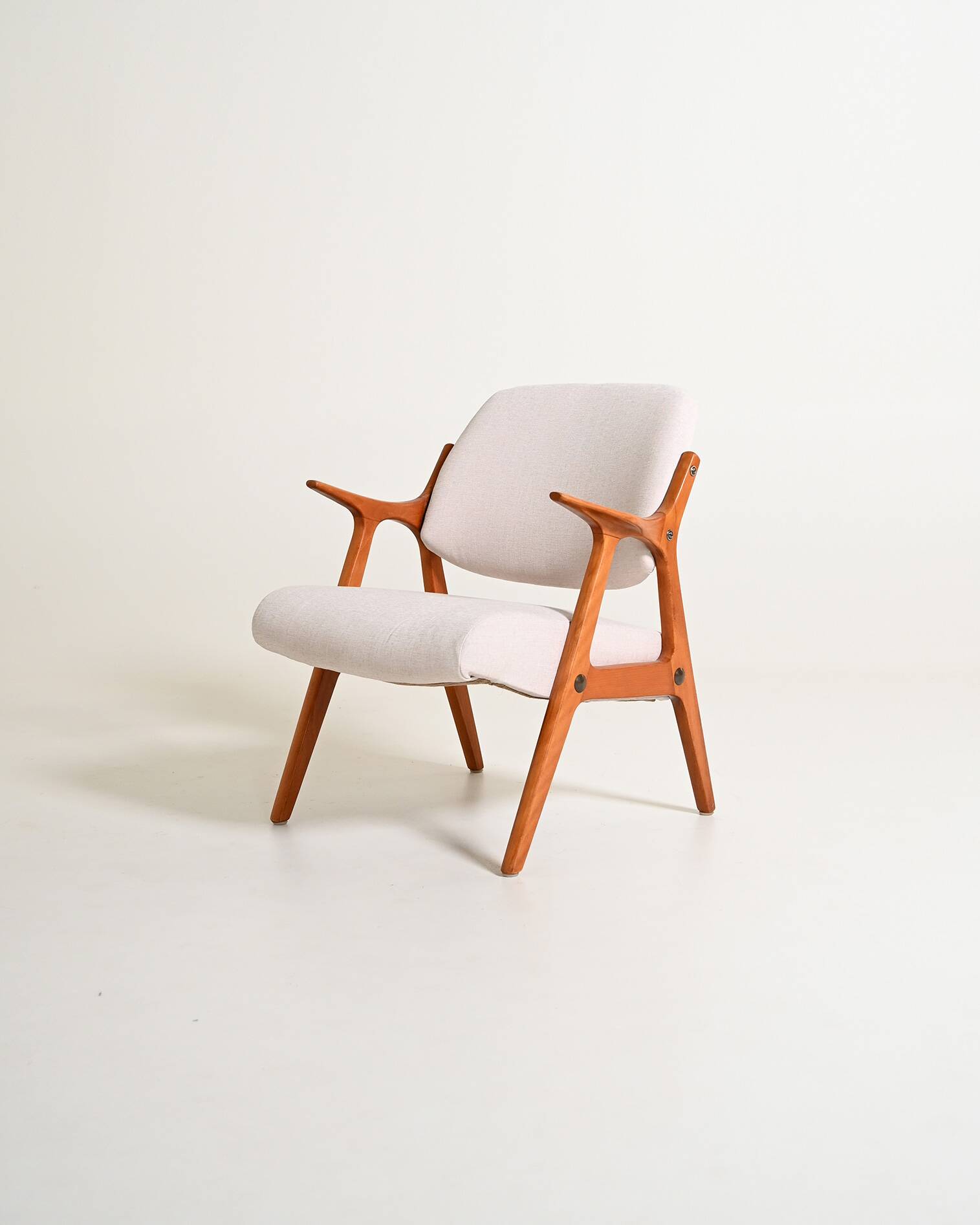 Scandinavian oak armchair, 1960s