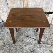 Table ecolier bois pieds compas vintage